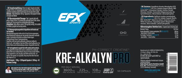 Produktbild EFX Kre-Alkalyn PRO (120 Super-Caps) (120 Stück, Kapseln)