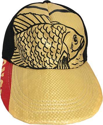 Immagine prodotto Bekos Upcycling - Basecap ricavato da sacchetti di cibo per pesci riciclati, giallo (Taglia unica)