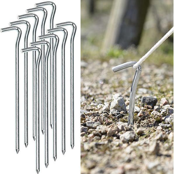 Actual product image Semptec Set of 10 XL steel tent pegs