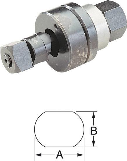 Immagine prodotto Klauke KLA 50610861 Punzone a doppia D A=19,5mm B=16,3mm