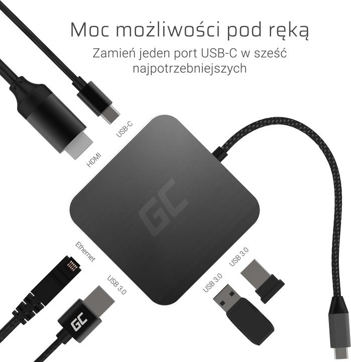 Actual product image GreenCell AK61 (USB-C, 4 Ports)
