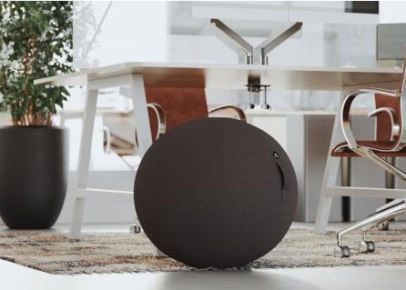 Actual product image Alba Seat ball "MHBALL", black Cover: polyester, seat diameter: 650 mm, with handle for (65 cm)