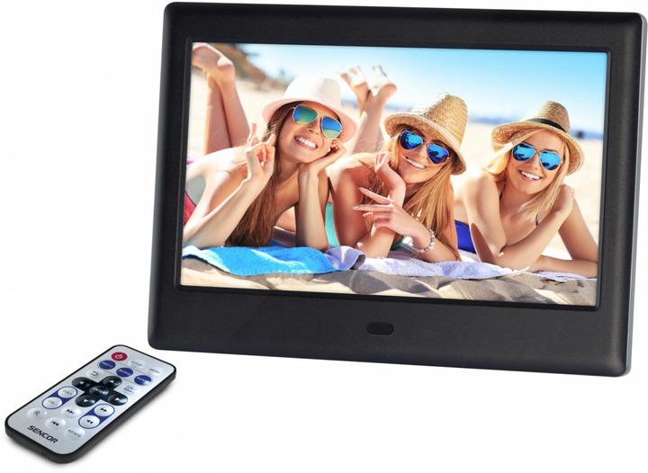 Image du produit Sencor Digital Photo Frame SDF 782BK cadre photo, films 7 pouces (7", 1024 x 600 pixels)