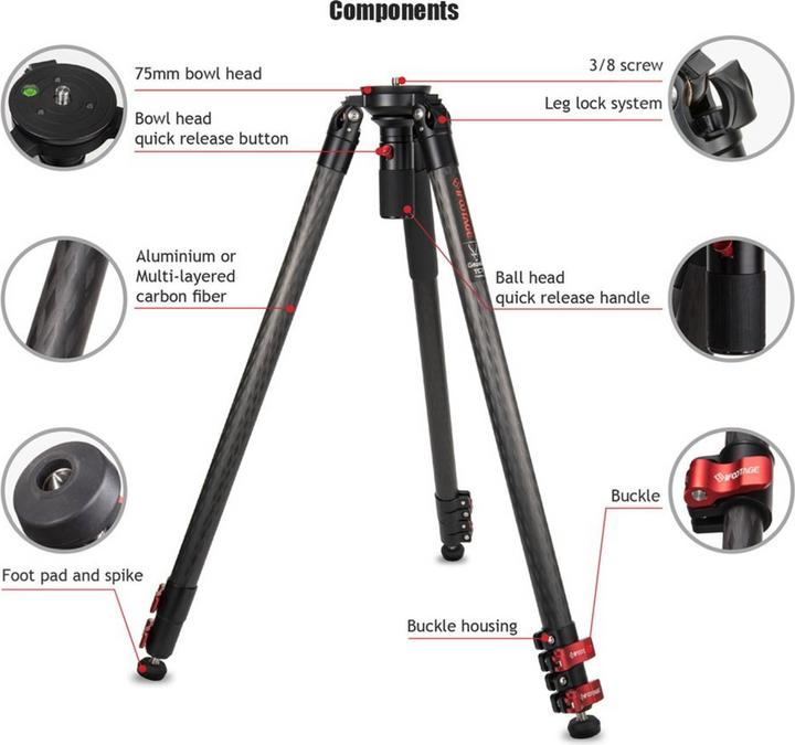 Image du produit iFootage Gazelle TC7 (Carbone)