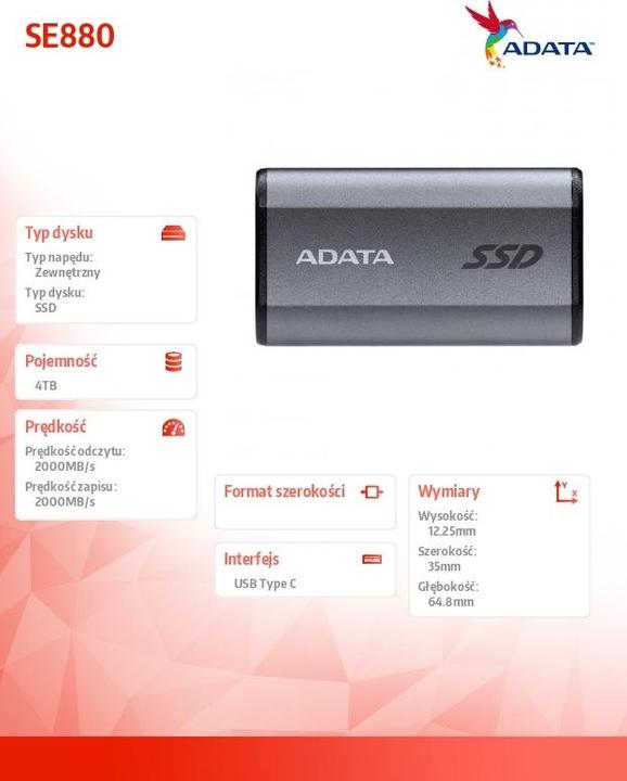 Actual product image Adata SE880 (4000 GB)