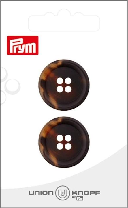 Immagine prodotto Prym Bottoni in poliestere 23 mm, 2 pezzi, marrone scuro