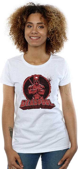 Image du produit Deadpool T-shirt en coton à logo bras croisés Femme/Femme (S)