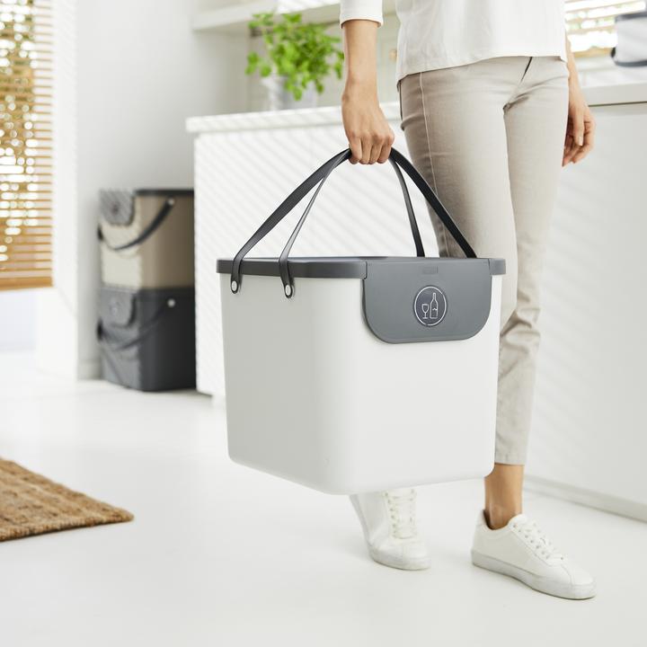 Image du produit Rotho Seau de recyclage Albula 40 l, blanc (40 l)
