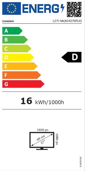 Energie-Label Lenovo L27i-4A (1920 x 1080 Pixel, 27")
