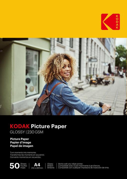 Actual product image Kodak Picture Paper 230g 11.8 mil Glossy 4/6x100 (9891267) (230 g/m², 21 x 29.7 cm, 50 x)