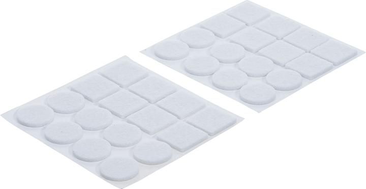 Productafbeelding BGS Vilten glijderset | wit | 32 st. (Vilten glijders, 32 Stuk)