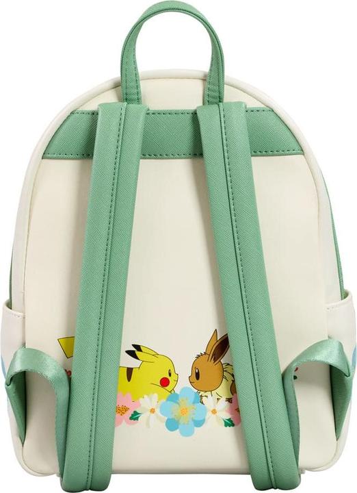 Actual product image Loungefly Pokemon by Mini Rucksack Pikachu & Eevee Floral