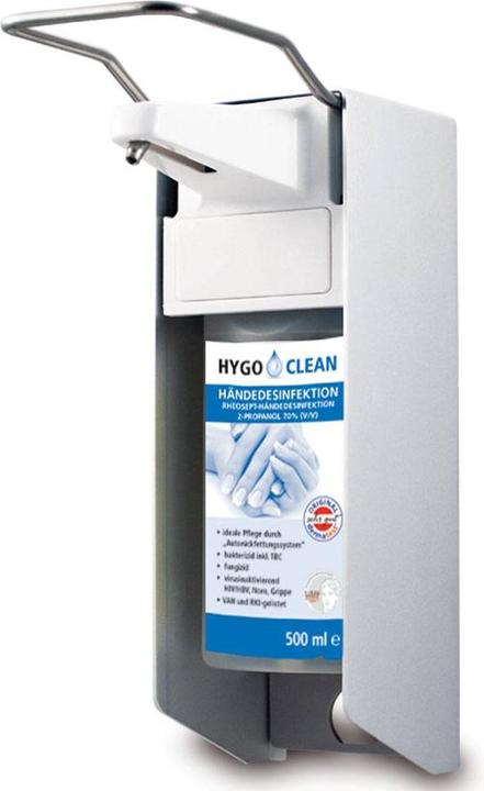 Actual product image Mailmedia AlpineX® Disinfectant dispenser ALU stainless steel pump & long arm lever - 1000 ml