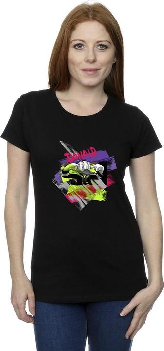 Actual product image Disney Womens/Ladies Donald Duck Ear Plug Bright Cotton T-Shirt (L)