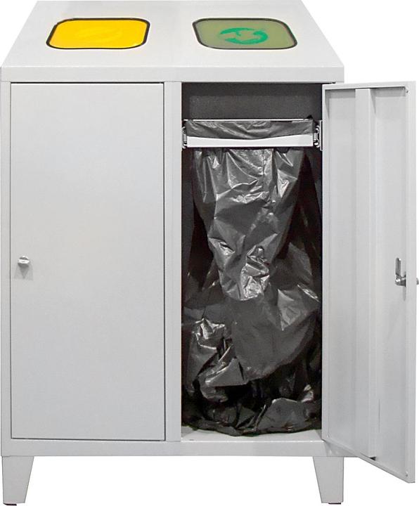 Produktbild ADB Recycling-Abfallsammler mit 2 Beutelhalterungen 122x80x45cm (240 l)