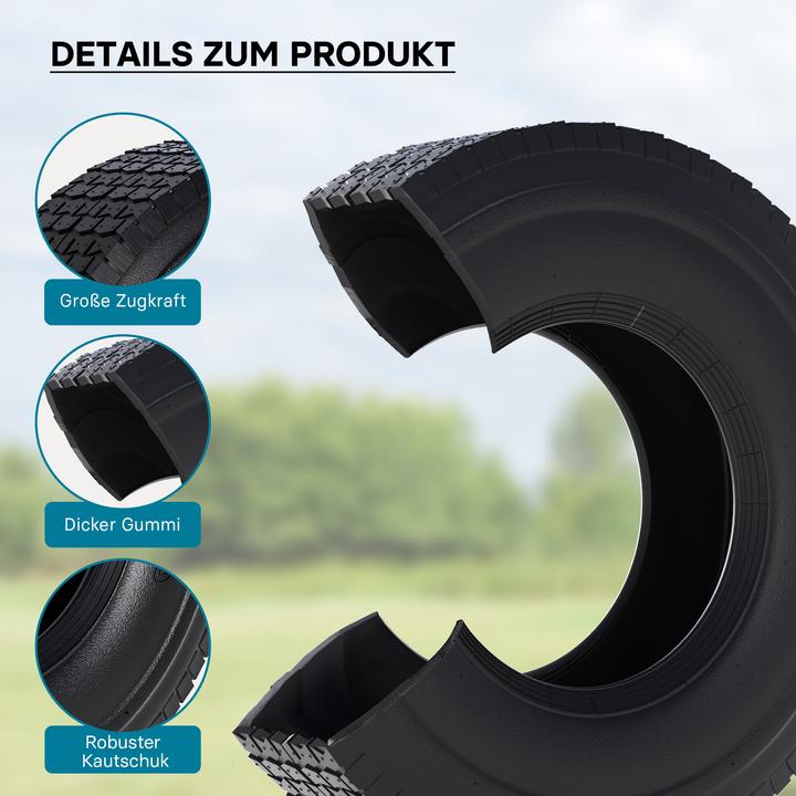 Produktbild Wiltec Reifenmantel Aufsitzrasenmäher Reifendecke Rasenmäherreifen Rasenmäher 16x5.00-8 (Rasentraktor, Gartenmaschinen Ersatzteile)