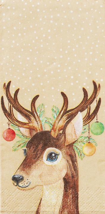 Image du produit Paper + Design Mouchoirs en papier Cerf Baubles