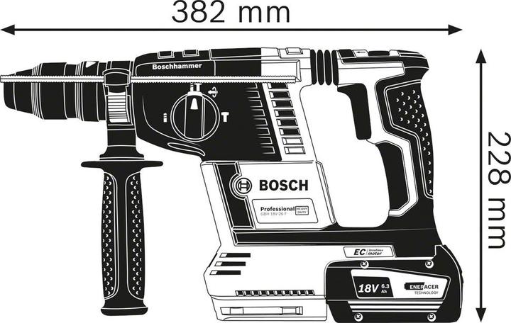 Actual product image Bosch Professional Gbh 18v-26f (Rechargeable battery operated)