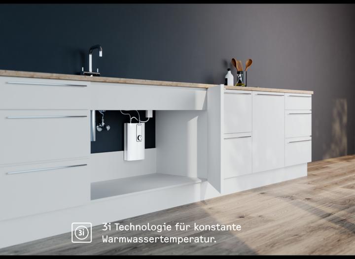 Actual product image Stiebel Eltron DCE 11/13 Electronic compact instantaneous water heater for the kitchen, under-sink, VDE tested