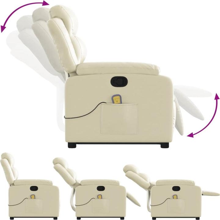 Image du produit VidaXL Fauteuil de massage avec releveur Similicuir