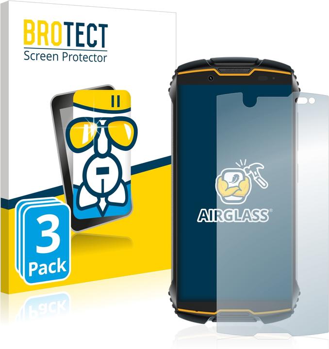 Actual product image BROTECT AirGlass Premium (3 Piece, Cubot King Kong Mini)