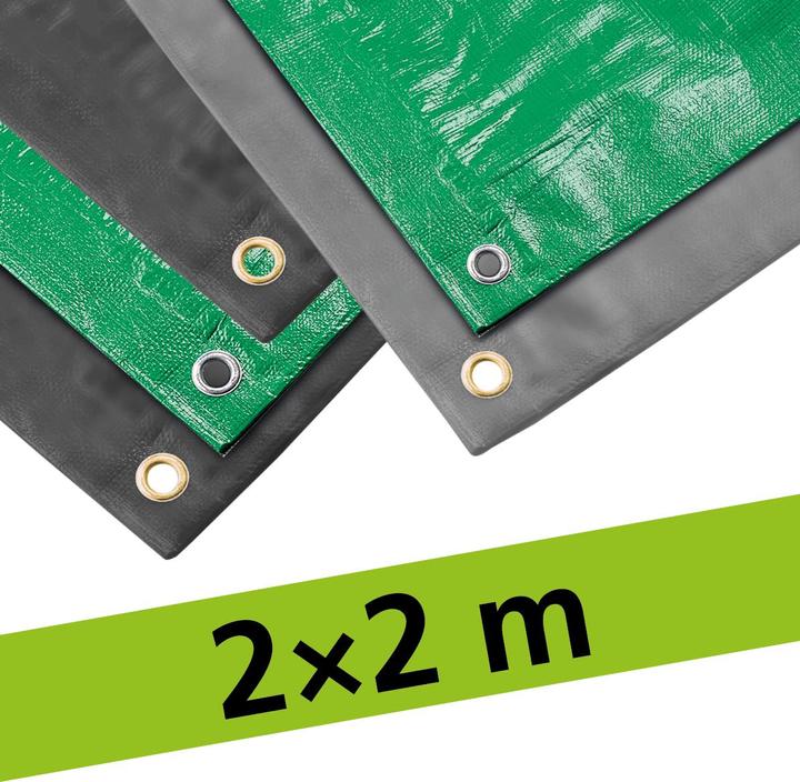 Actual product image Keller Fahnen Allzweckblachen 2x2 m anthrazit 270 g/m2 (200 x 200 cm)