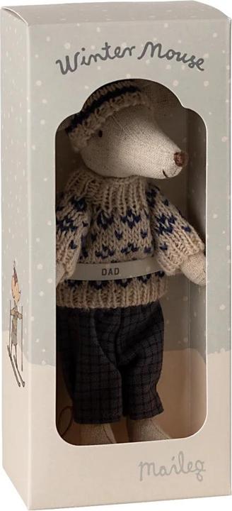 Actual product image Maileg Winter mouse with ski set (16 cm)