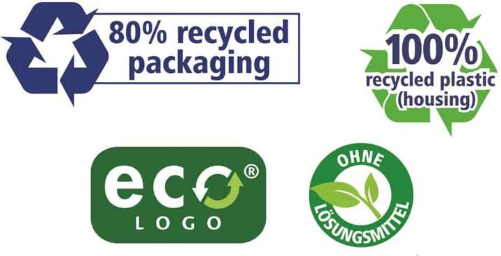 Actual product image tesa Disposable adhesive roller Permanent ecoLogo