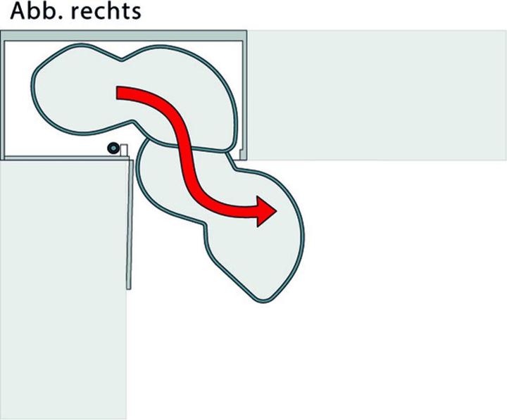 Produktbild Peka Metall Eckschrank-Schwenkbeschläge LeMans II Arena Classic für scharnier (1 Stk.)