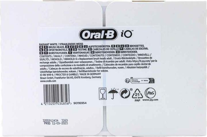 Actual product image Oral-B iO Strahlendes Weiss (6 x)