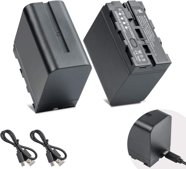 Actual product image Viltrox NP F970 Battery 6600mah with USB C Charging Port (Rechargeable battery)