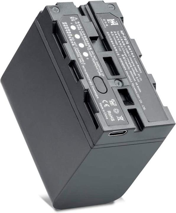 Actual product image Viltrox NP F970 Battery 6600mah with USB C Charging Port (Rechargeable battery)