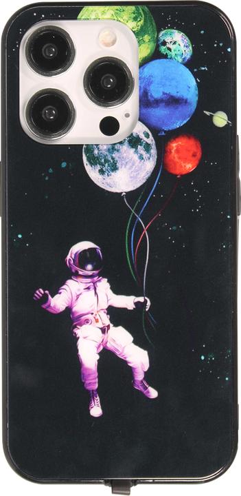 Immagine prodotto PhoneLook Cover in silicone lucido con luce LED integrata e connessione USB-C Astronauta galleggiante (Apple iPhone 15 Pro Max)