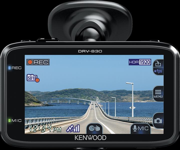 Actual product image Kenwood Corp. DRV-830 (Accelerometer, GPS receiver, WQHD)