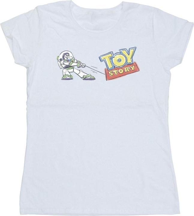 Immagine prodotto Disney Toy Story Buzz Pulling Logo Maglietta Donna (XXL)