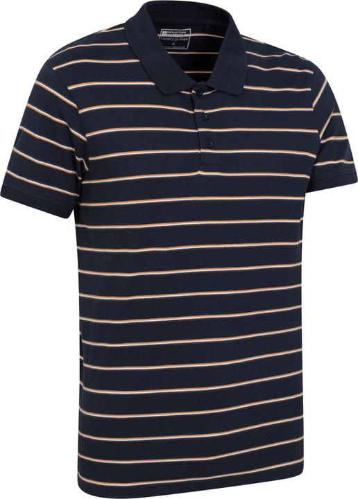 Actual product image Mountain Warehouse Mens Wren Stripe Cotton Polo Shirt (3XL)