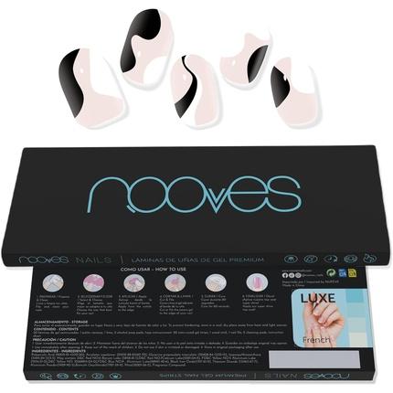 Produktbild Nooves NAILS Premium Precured Gel Nail Foils So Twirl Art Design Semi-Hardened Gel Nail Strips Semi- (Tier)