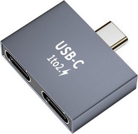 Immagine prodotto PowerGuard Adattatore di carica da USB-C a doppio splitter USB-C (USB tipo C, USB tipo C)
