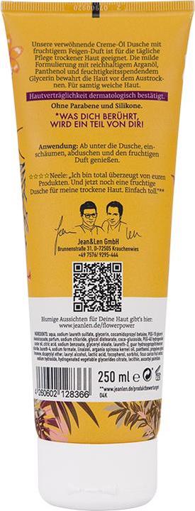 Actual product image MGA Pampering Cream-Oil Shower Argan Oil/Fig (250 ml)