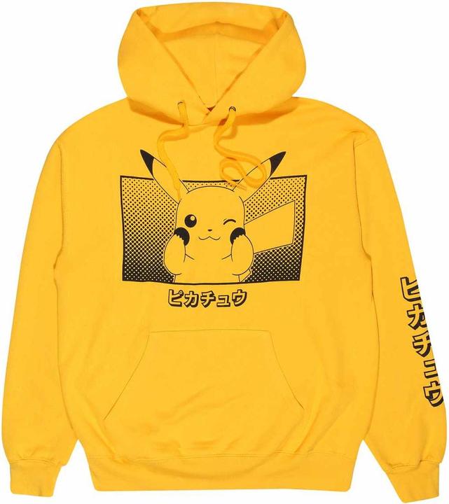 Immagine prodotto Heroes Inc Maglia Pokemon con cappuccio Pikachu Katakana (XL) (XL)