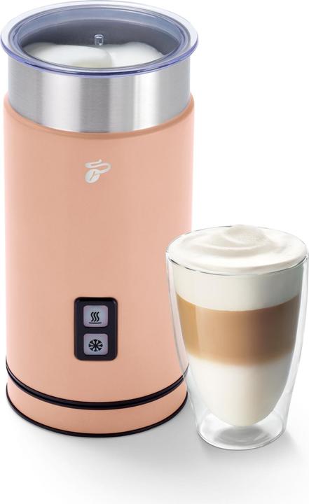 Tchibo elektrischer Milchaufschäumer, warmer und kalter Milchschaum, Apricot (13 cl)