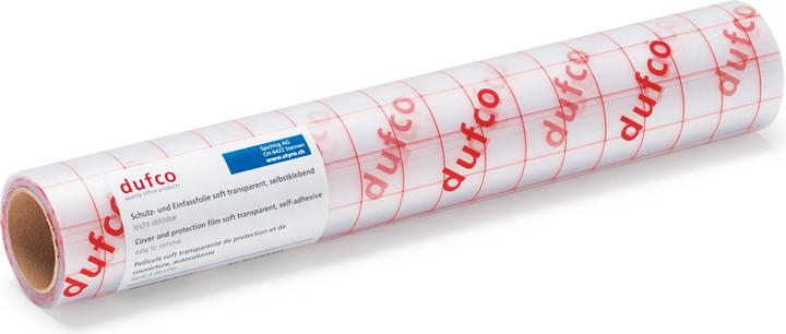 Actual product image Dufco Protection and edging film Soft transparent crystal clear, self-adhesive, removable (80 g/m², 1 x)