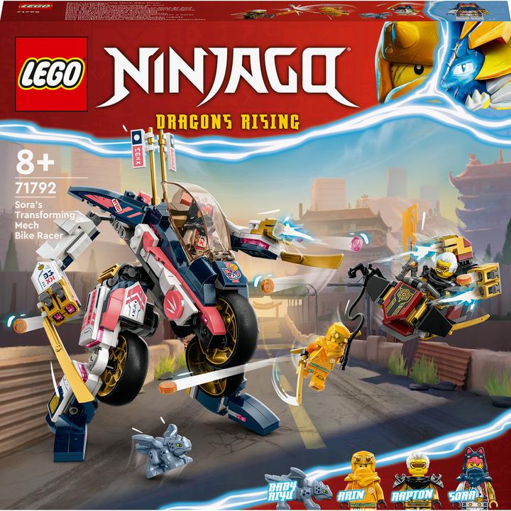 Produktbild LEGO Ninjago Soras Mech verwandelt sich in ein Rennrad (71792). (71792, LEGO Ninjago)