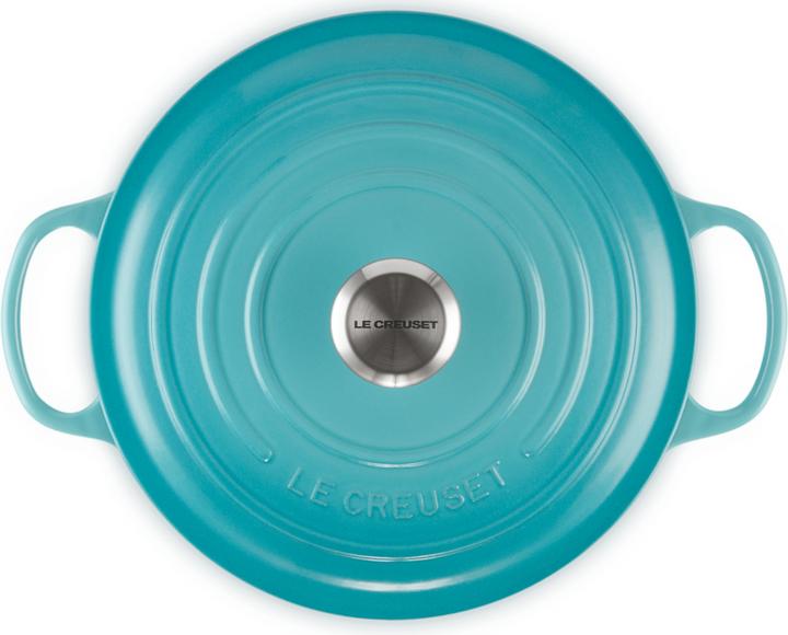 Produktbild Le Creuset Bräter Signature rund karibik 26cm (26 cm, Bräter + Schmortopf, Gusseisen)