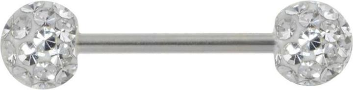 Image du produit Bijouteria Piercing poitrine (Acier chirurgical 316L, Résine époxy, Cristallin)
