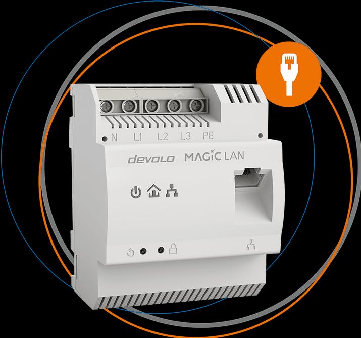 Actual product image Devolo Magic 2 LAN DINrail (2400 Mbit/s)