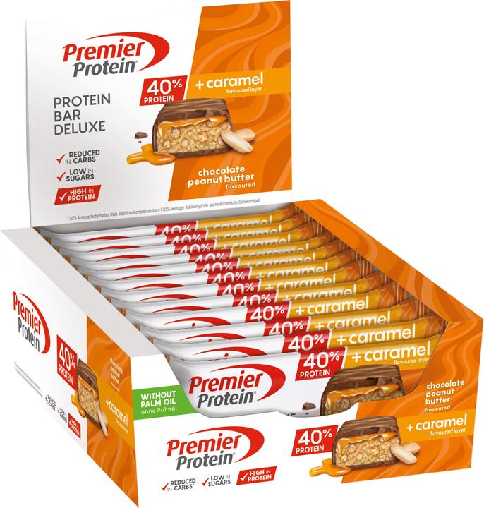 Immagine prodotto Premier Protein Barretta proteica Deluxe (Burro di arachidi, 12 pz., 600 g)