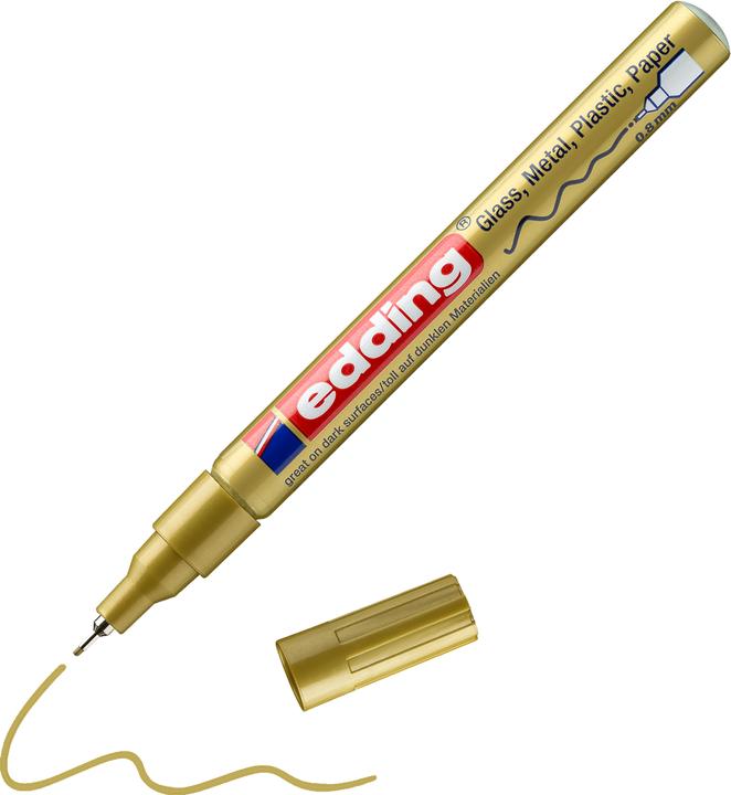 Immagine prodotto Edding 780 Marcatore a vernice lucida (Oro, 0.80 mm, 1 x)