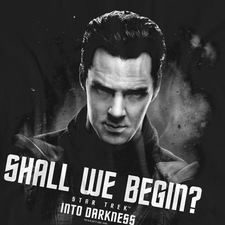 Immagine prodotto Star Trek: Into Darkness Shall We Begin Maglietta Adulto Unisex (M)