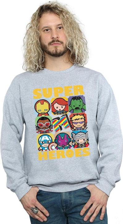 Immagine prodotto Kawaii Super Heroes Felpa Uomo (L)